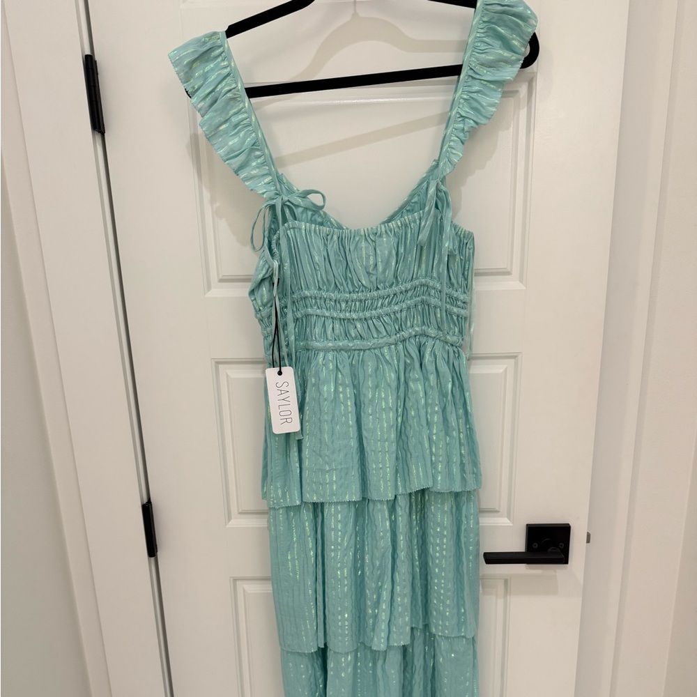 SAYLOR Light Blue Maxi Dress